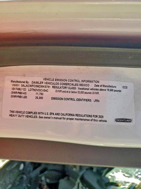 2021 Freigliner 2021 Freightliner Business Class M2 BOX Truck