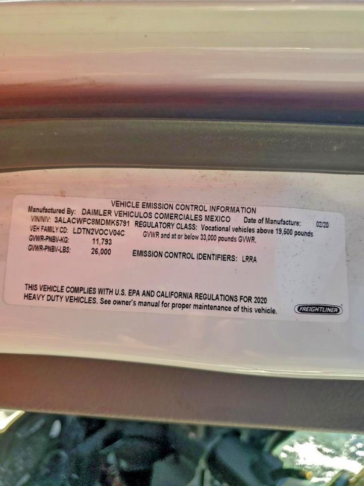 2021 Freigliner 2021 Freightliner Business Class M2 BOX Truck