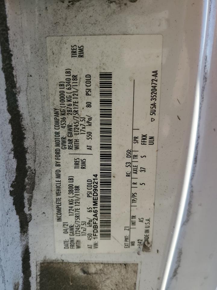 2021 Ford F250 Super Duty Truck Cab AND Chassis
