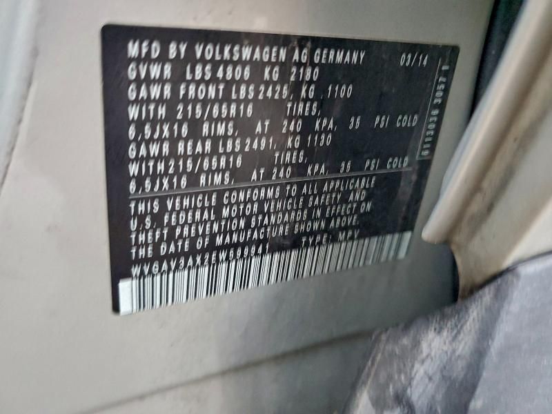 2014 Volkswagen Tiguan s