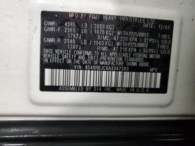 2010 Subaru Outback 2.5i Limited
