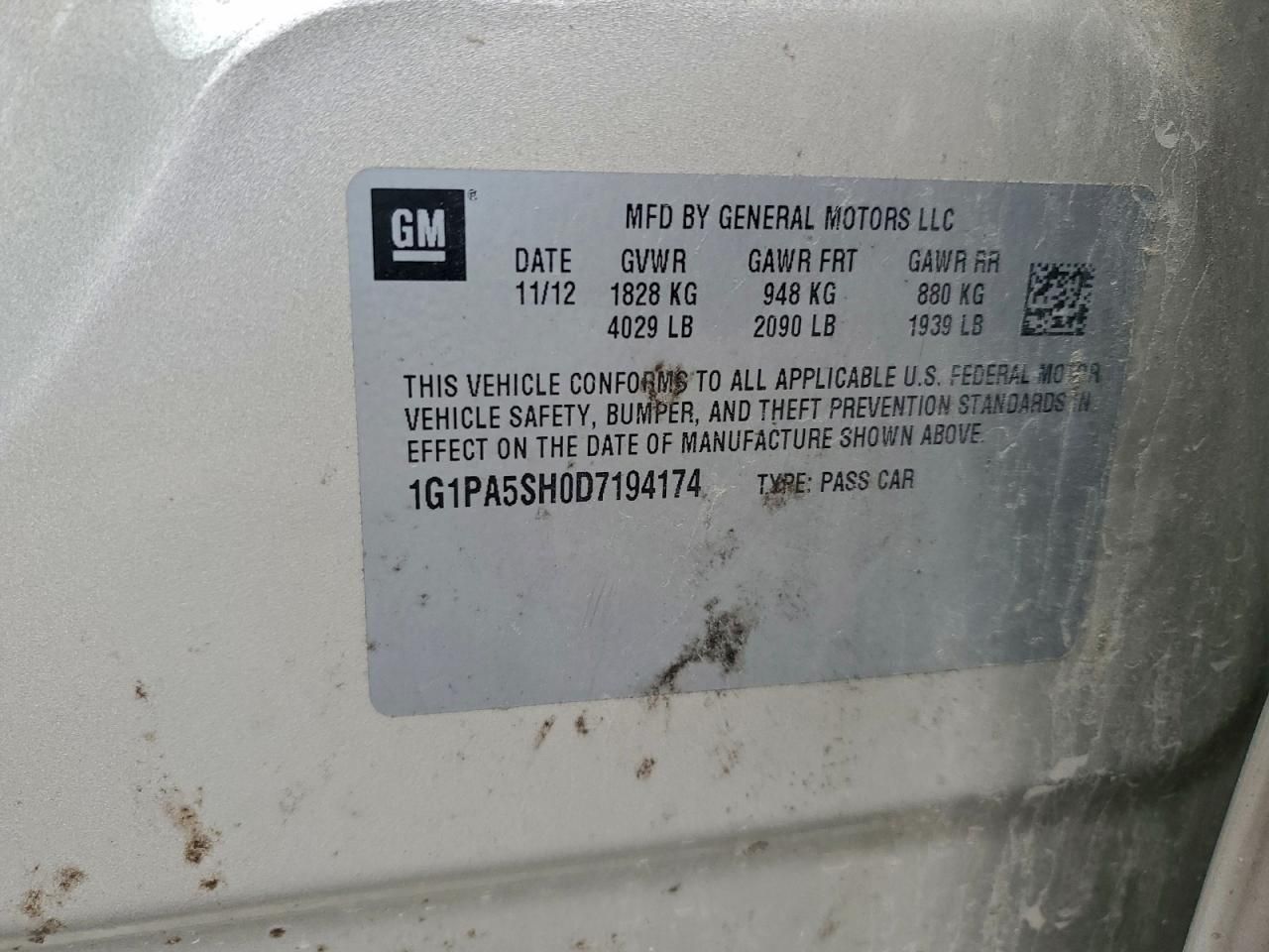 2013 Chevrolet Cruze ls