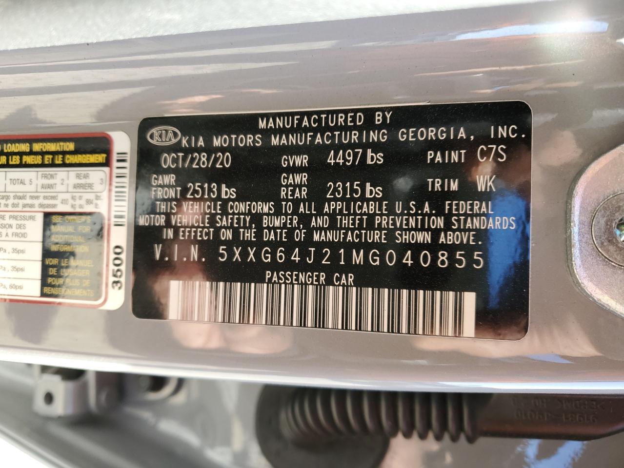 2021 KIA K5 gt Line