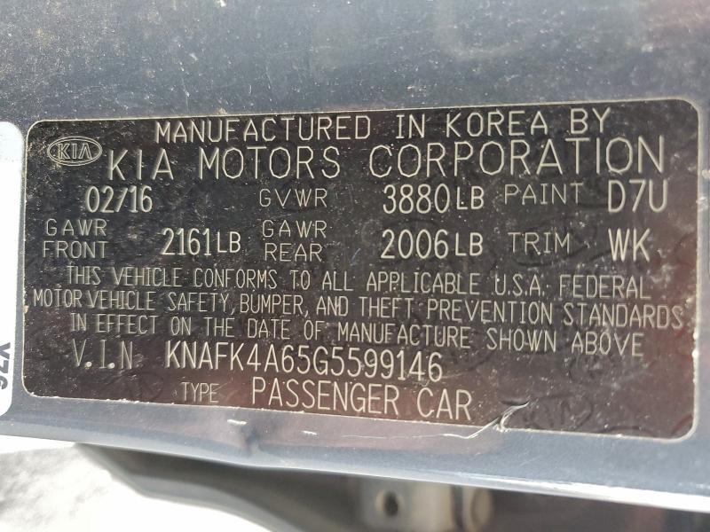 2016 KIA Forte lx