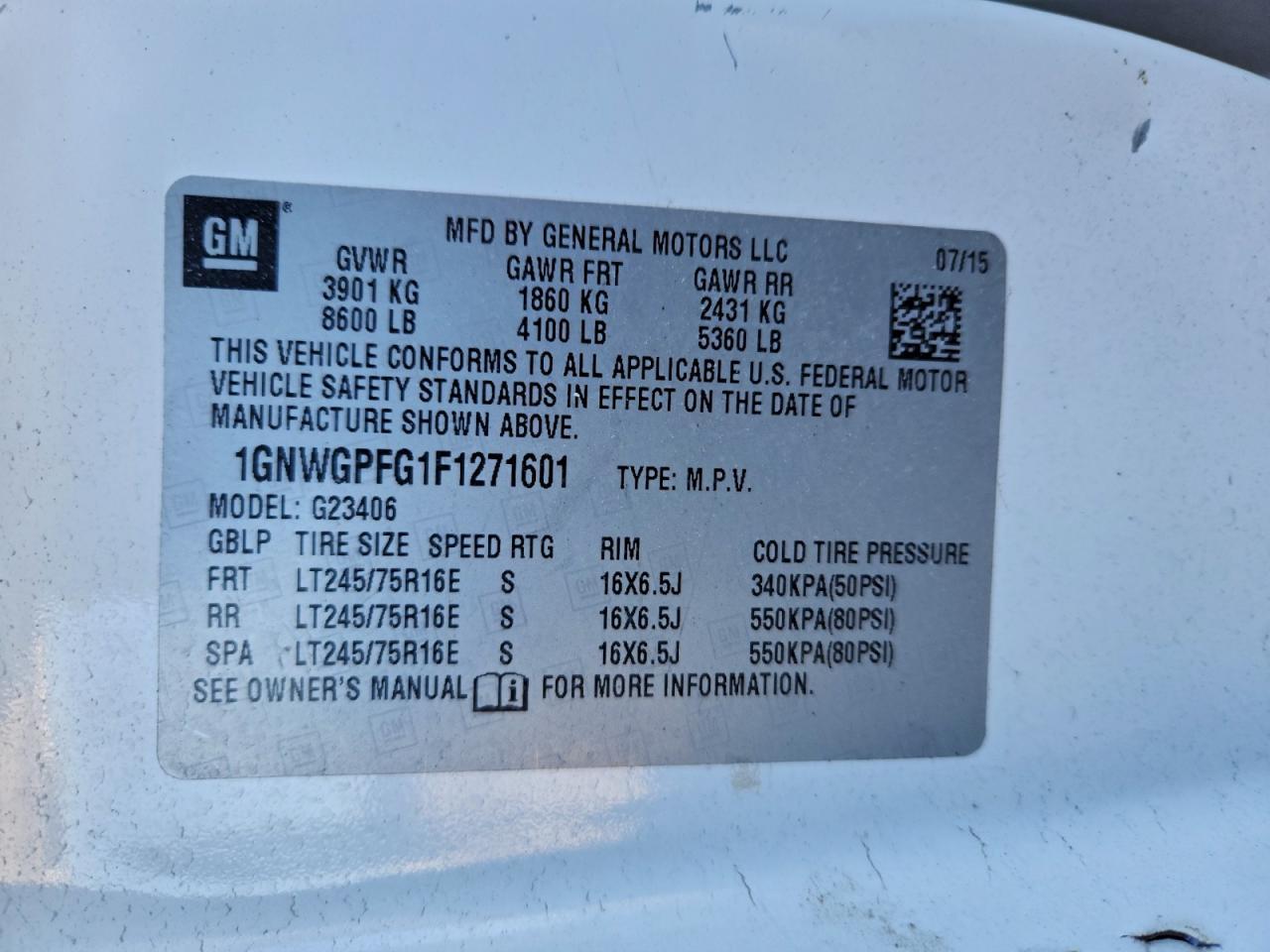 2015 Chev Express