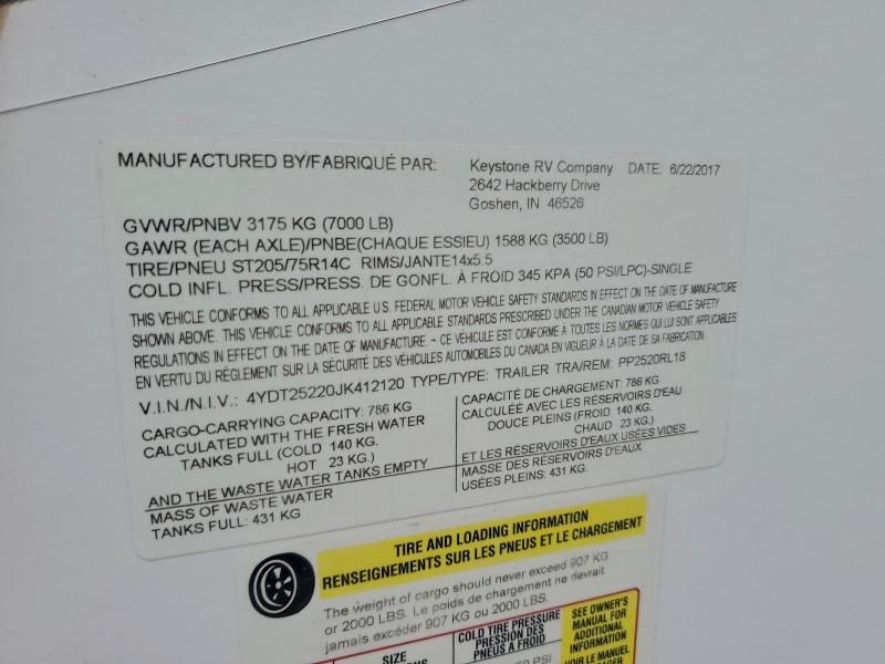 2018 Keystone Passport