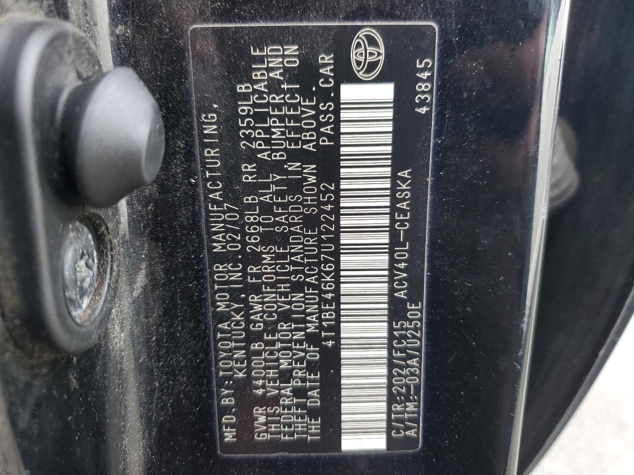 2007 Toyota Camry ce