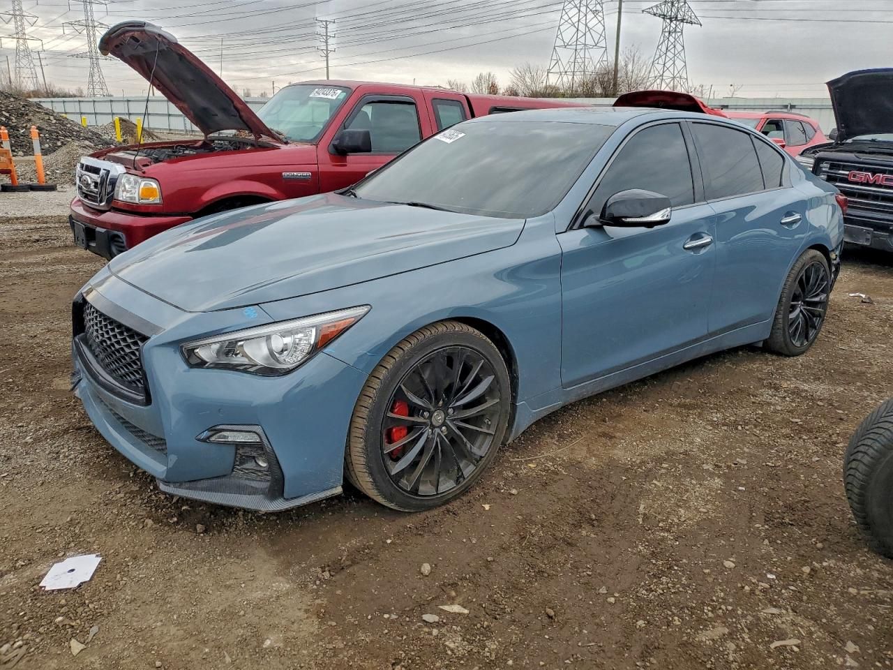 2021 Infiniti Q50 red Sport 400
