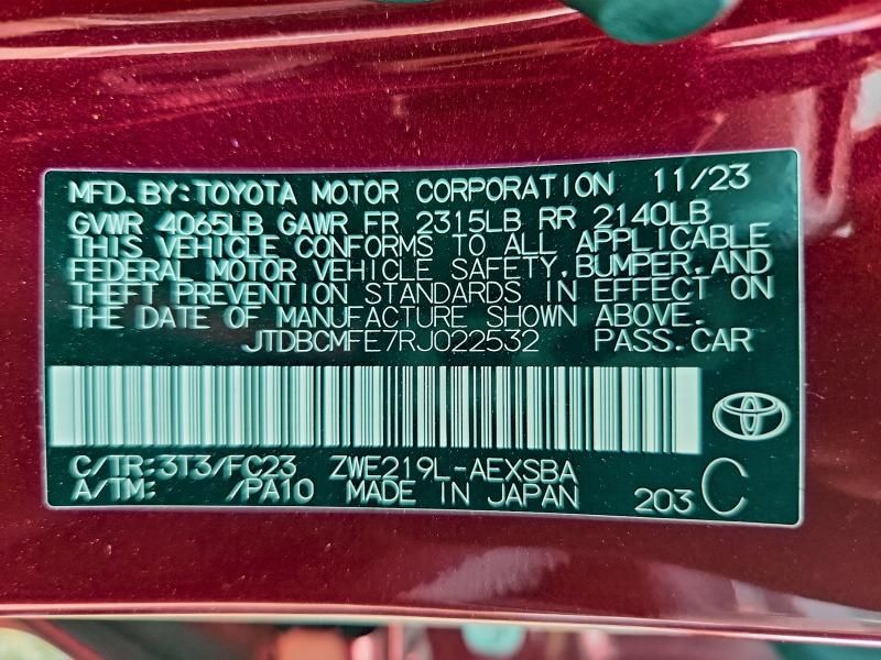 2024 Toyota Corolla le