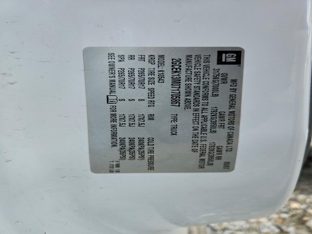 2007 Chevrolet Silverado K1500 Crew cab