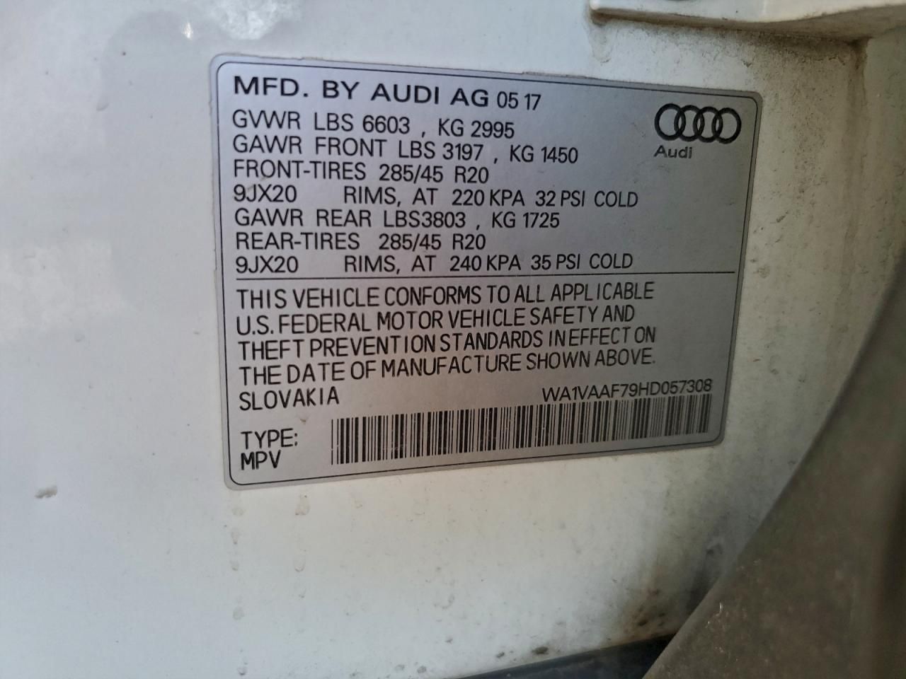 2017 Audi Q7 Prestige