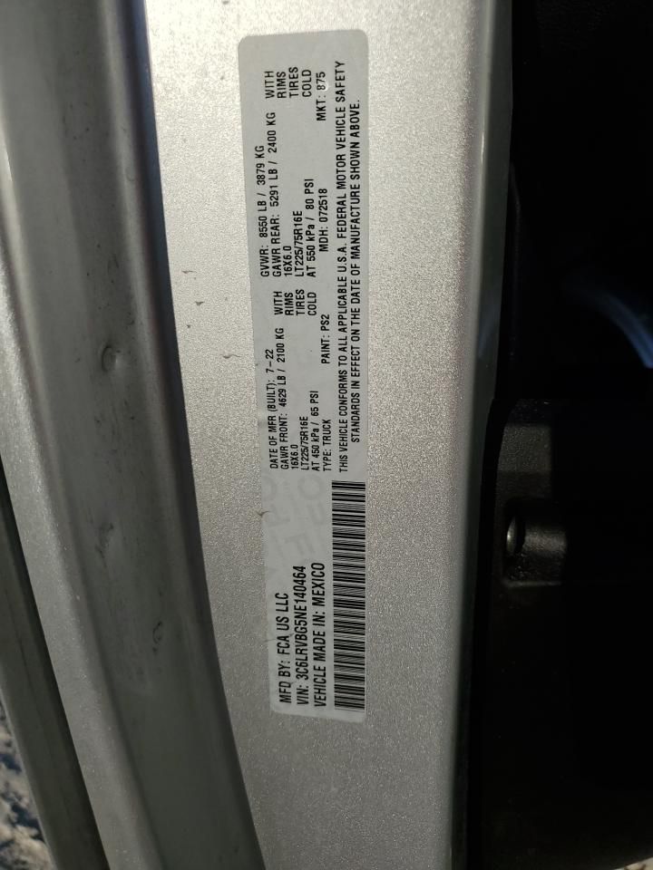 2022 Dodge RAM Promaster 1500 1500 High