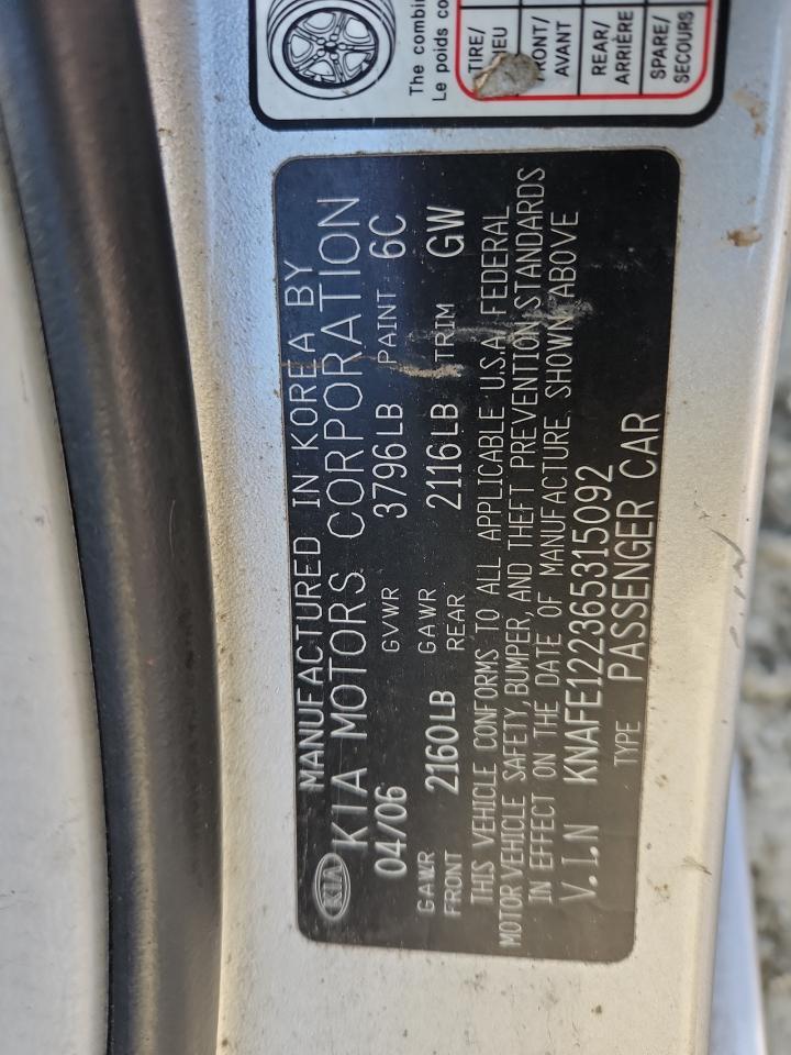 2006 KIA Spectra