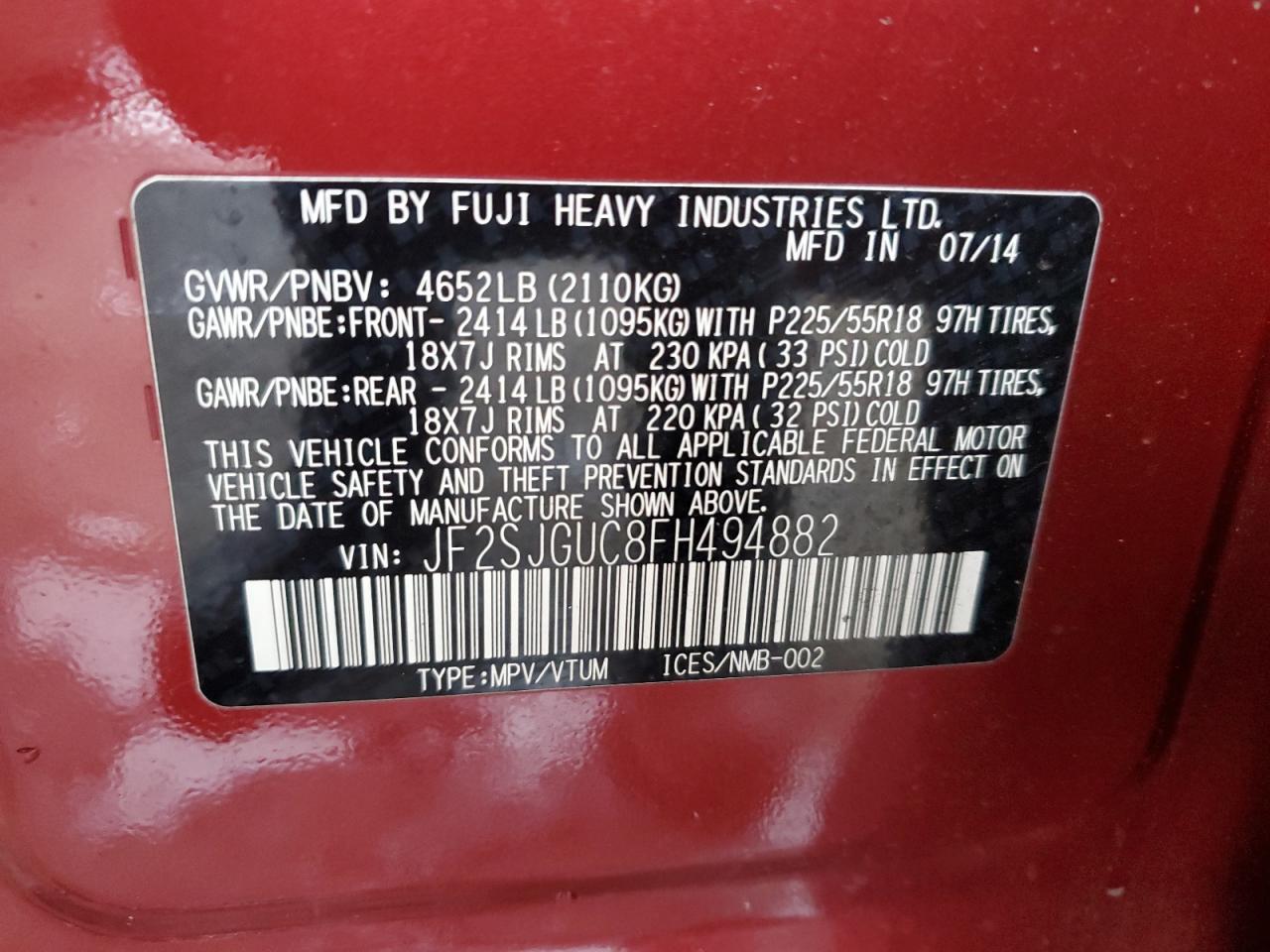 2015 Subaru Forester 2.0xt Touring