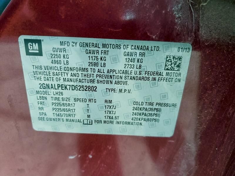 2013 Chevrolet Equinox lt