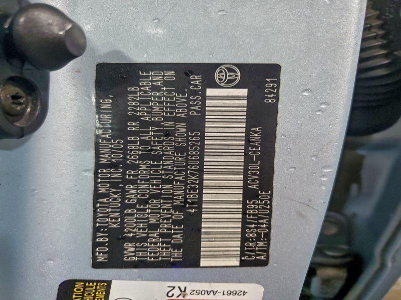 2006 Toyota Camry le