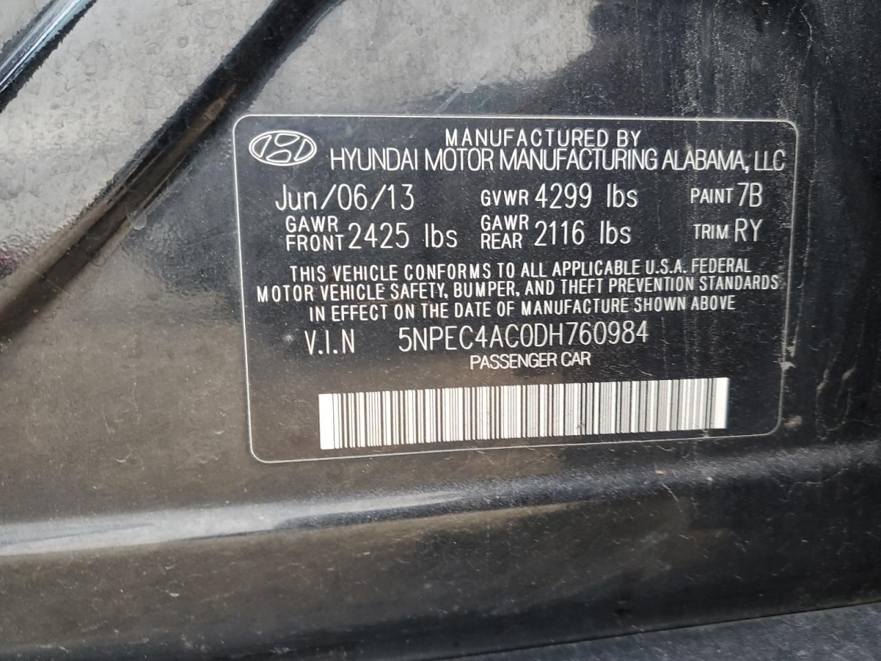 2013 Hyundai Sonata se