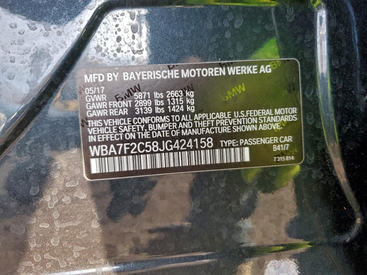 2018 BMW 750 xi