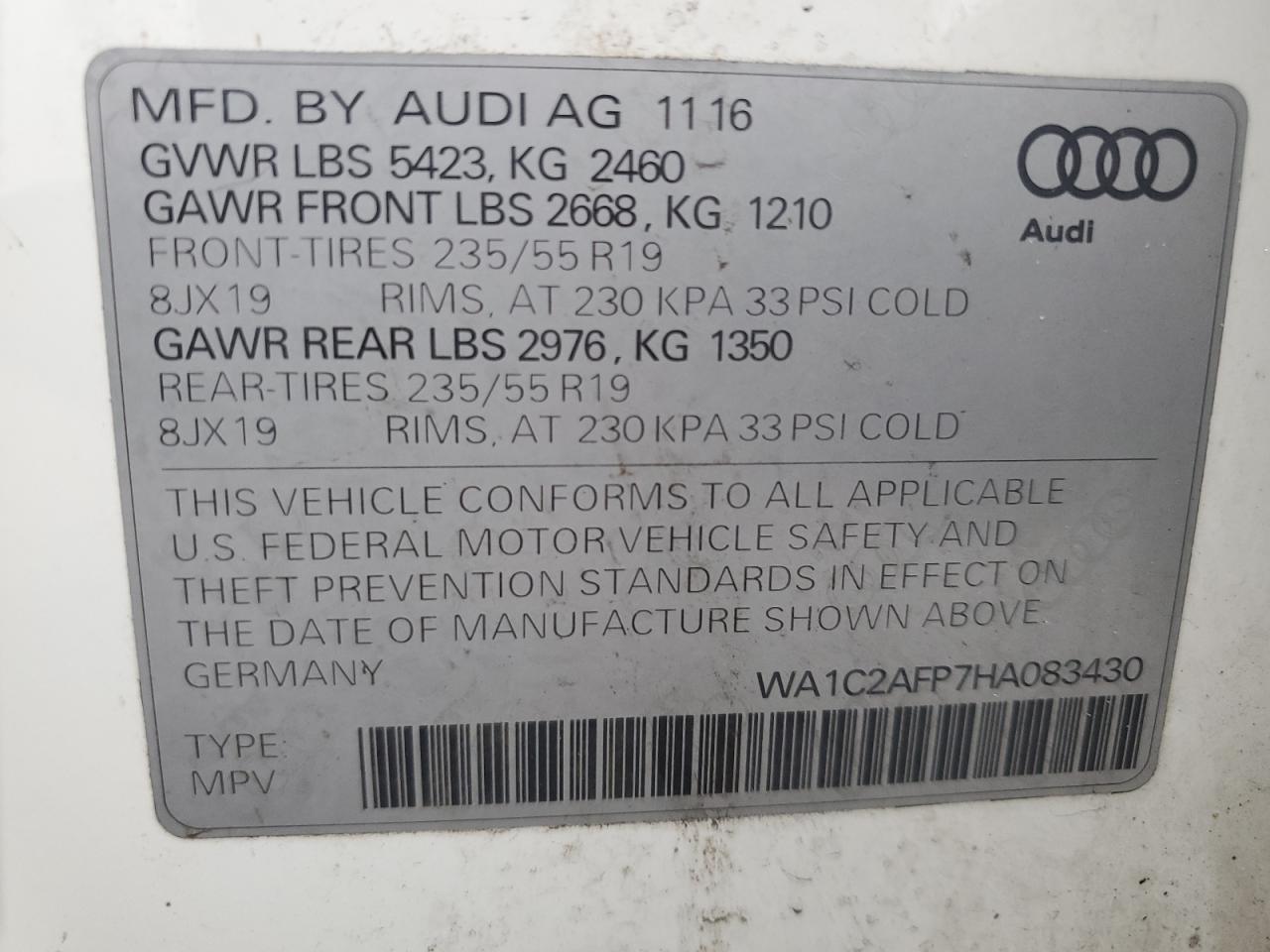 2017 Audi Q5 Premium