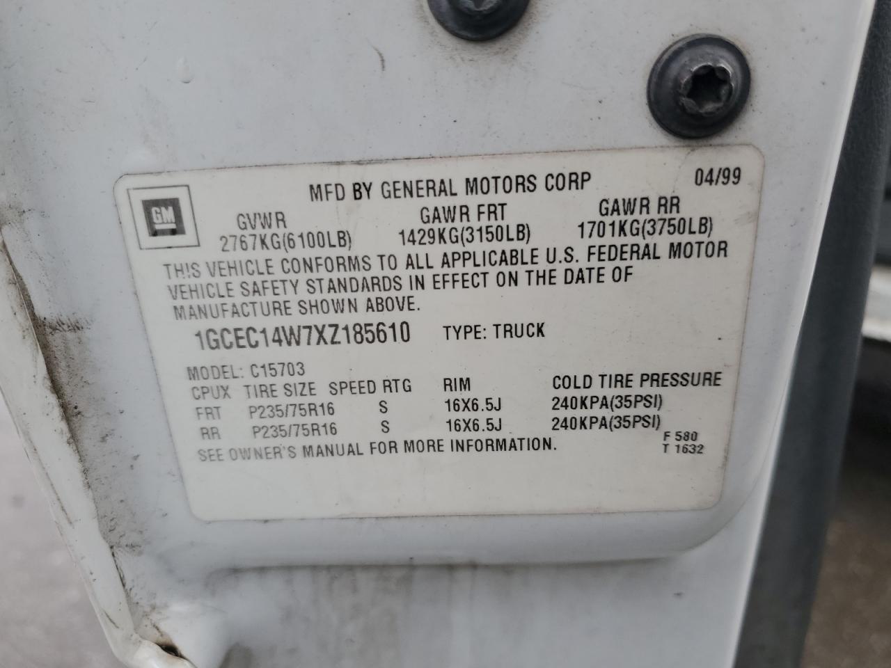 1999 Chevrolet Silverado C1500