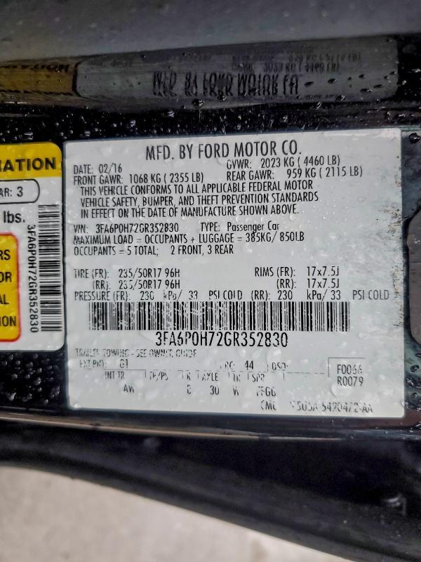 2016 Ford Fusion se