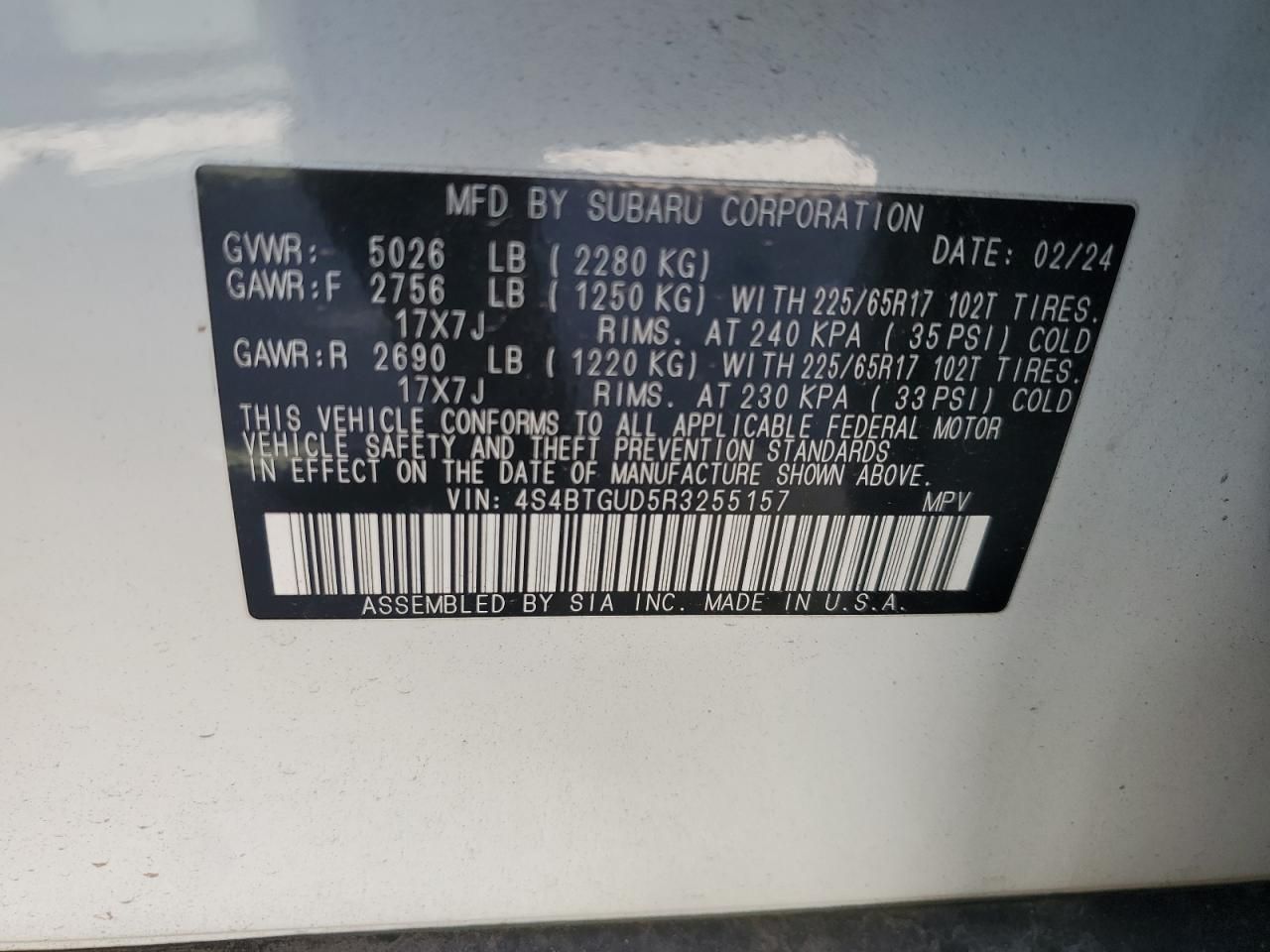 2024 Subaru Outback Wilderness