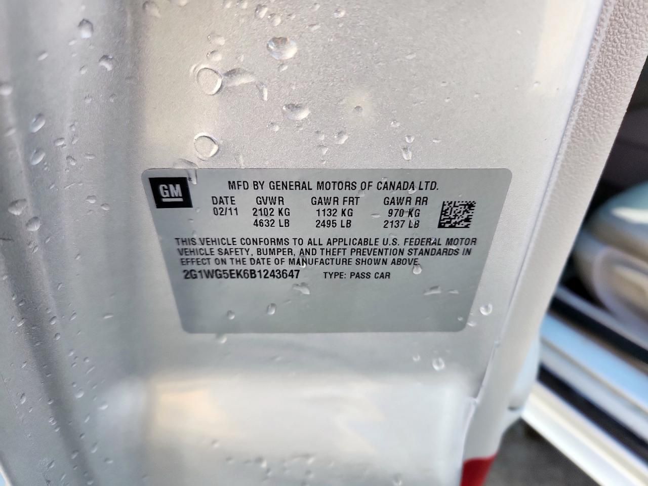 2011 Chevrolet Impala lt