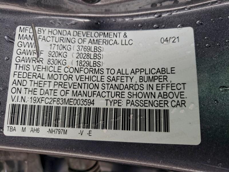 2021 Honda Civic Sport