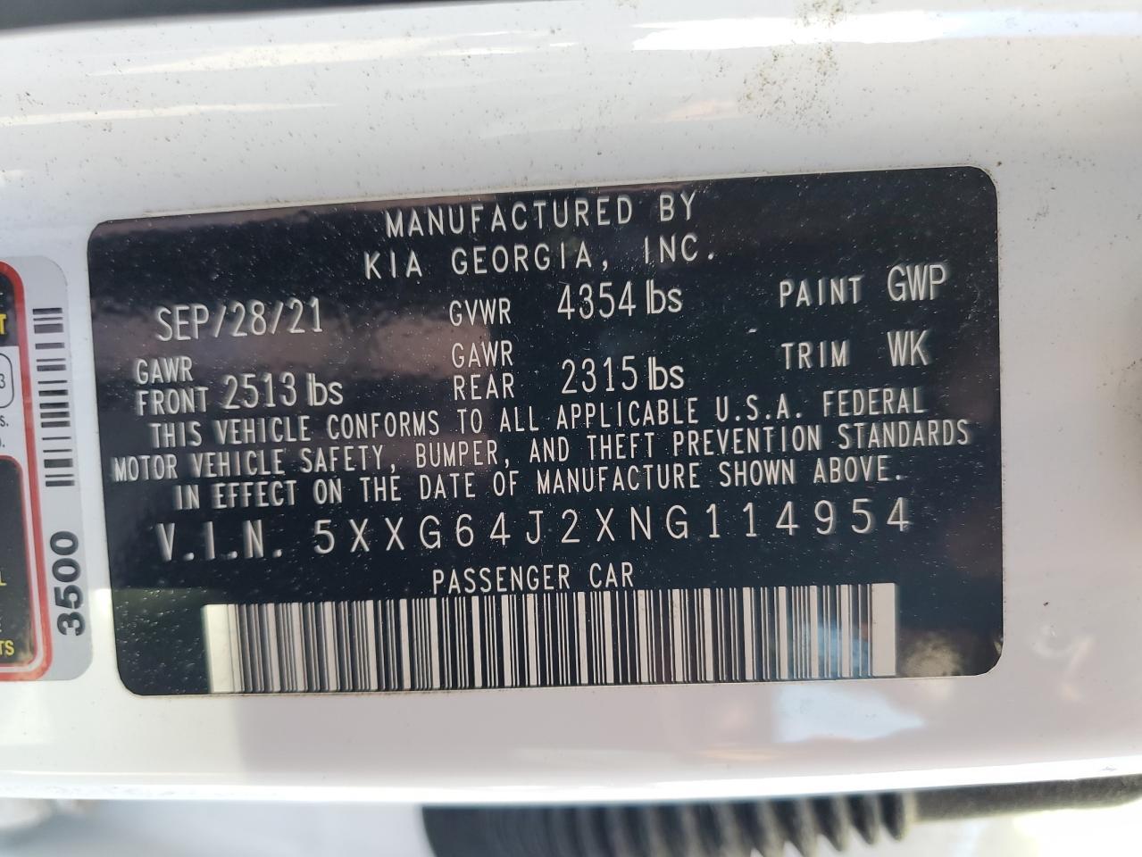 2022 KIA K5 gt Line