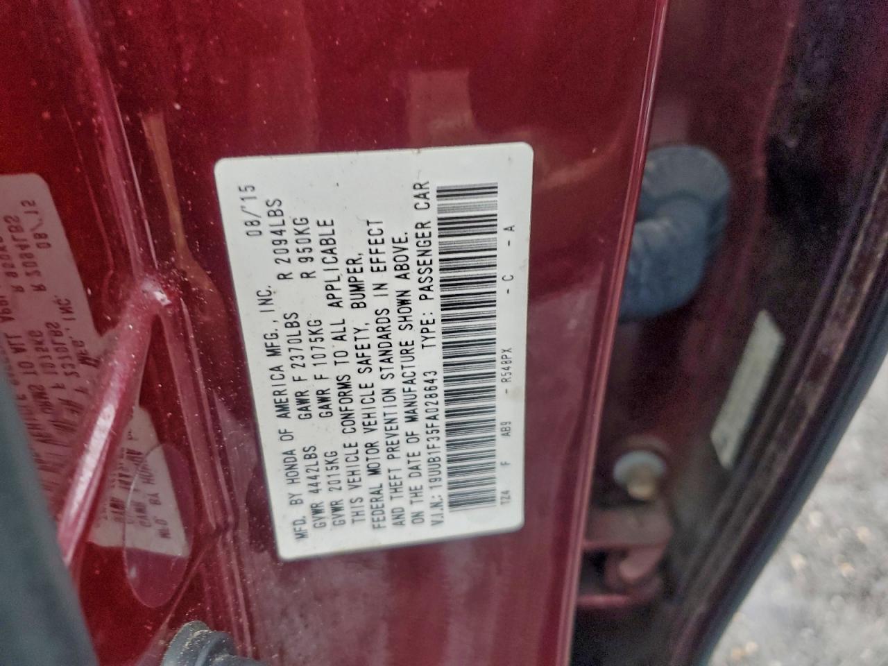 2015 Acura TLX