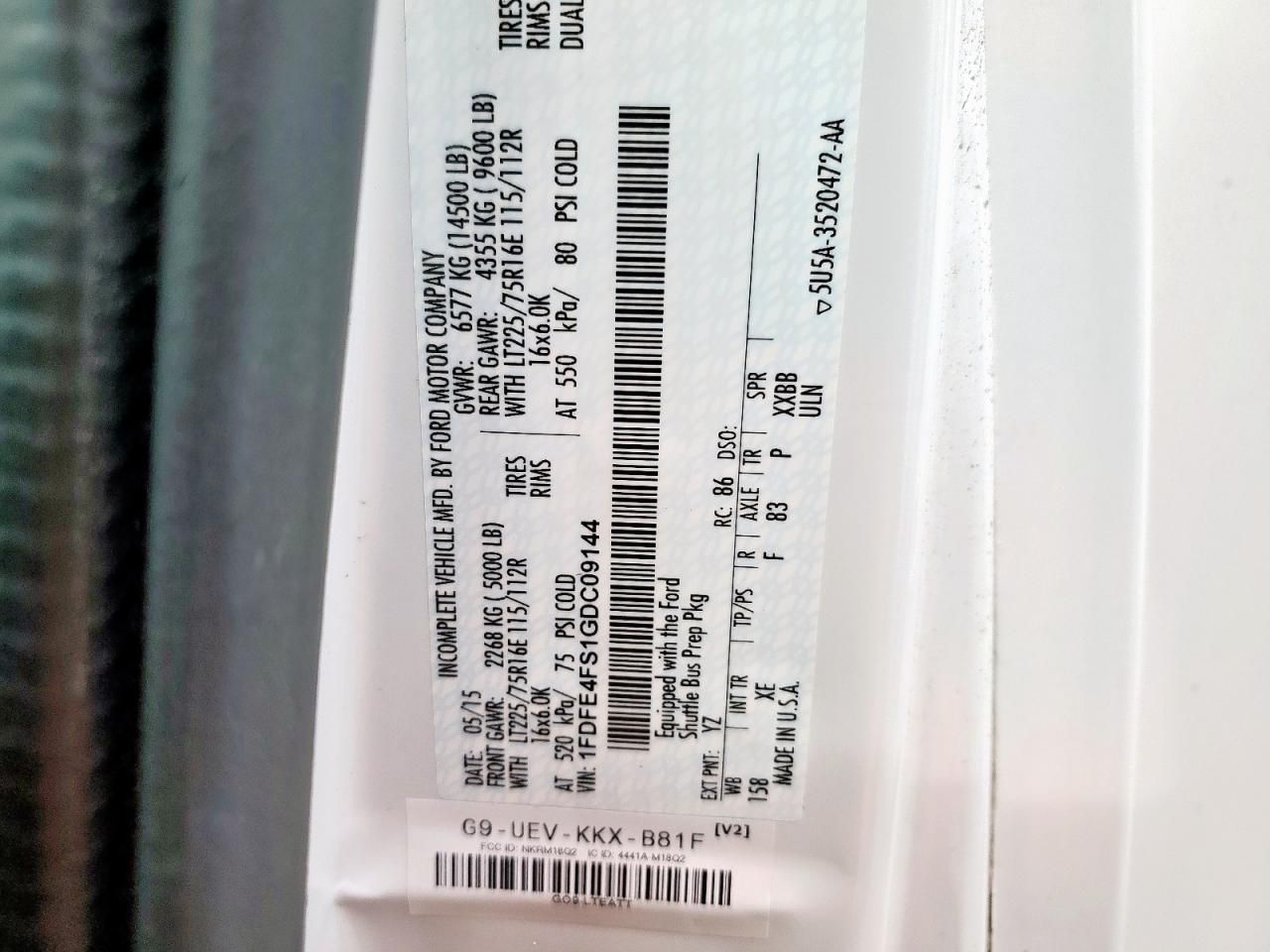 2016 Ford Econoline E450 Super Duty Cutaway Van