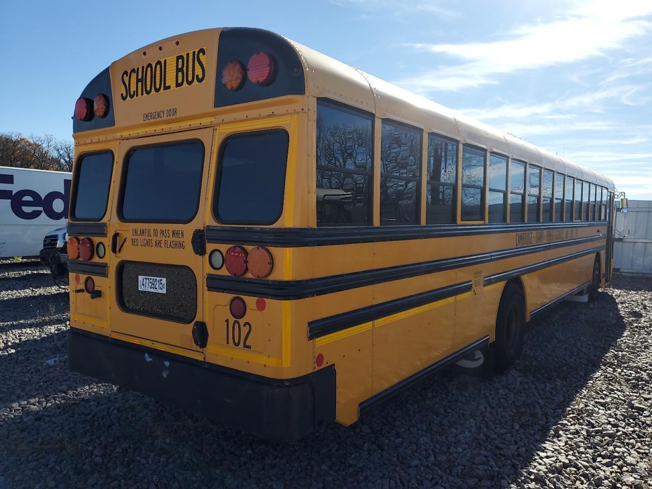 2015 Bluebird 2015 Blue Bird ALL American School Bus