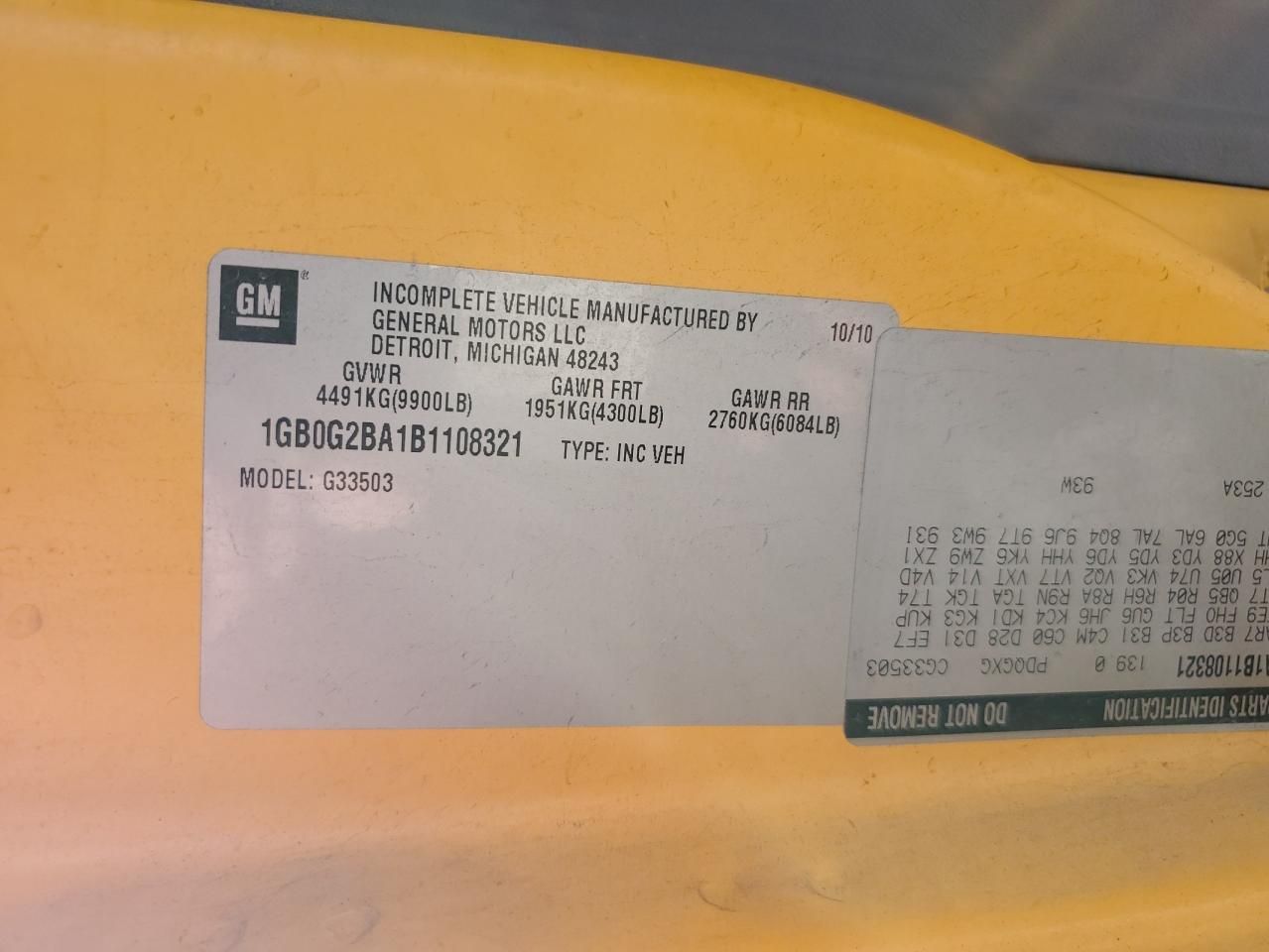 2011 Chevrolet School Bus-School Bus