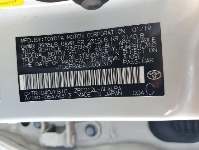 2020 Toyota Corolla le