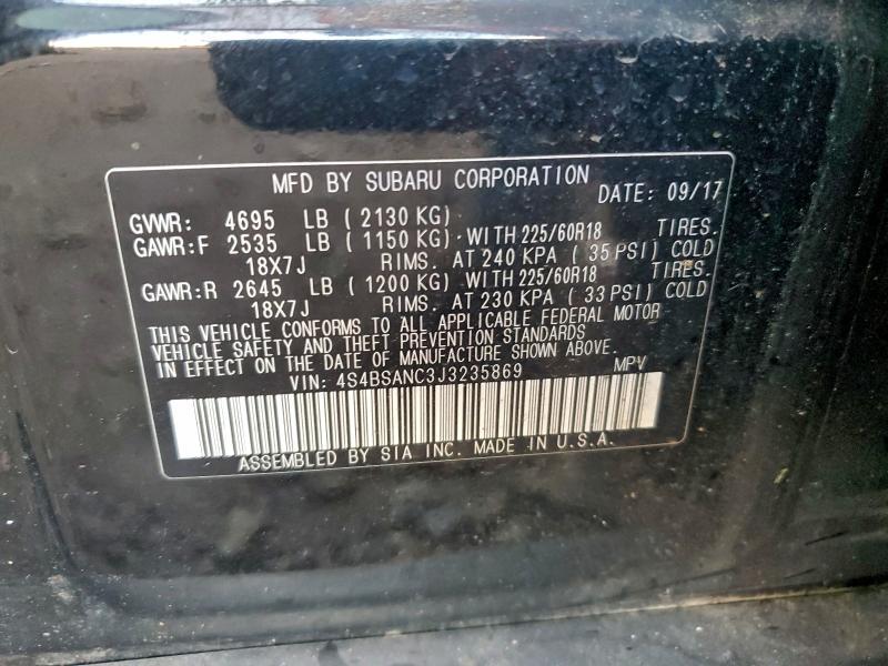2018 Subaru Outback 2.5i Limited