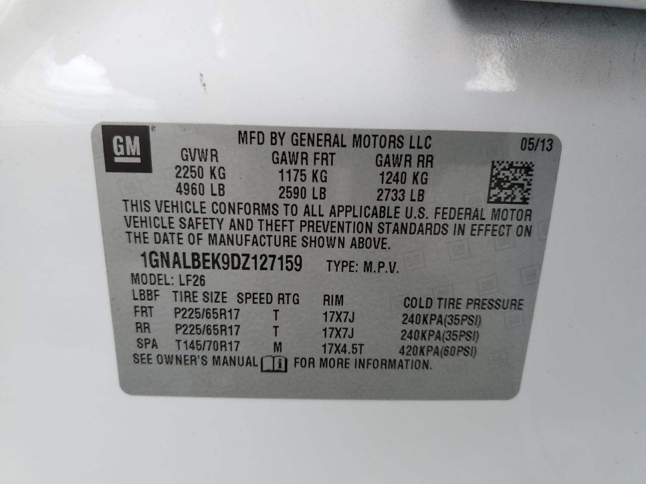 2013 Chevrolet Equinox ls