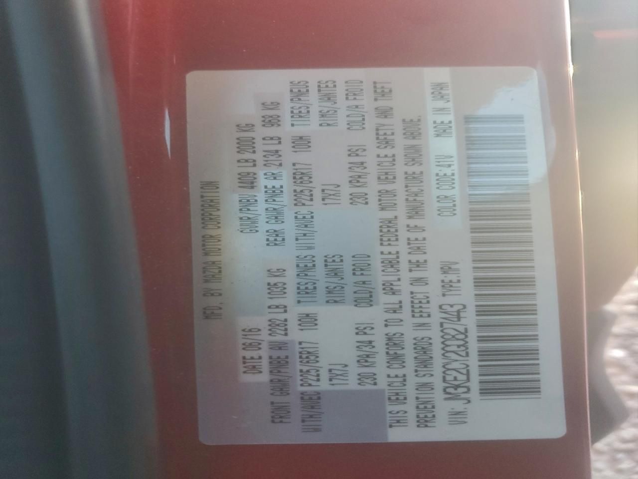 2016 Mazda Cx-5 Touring