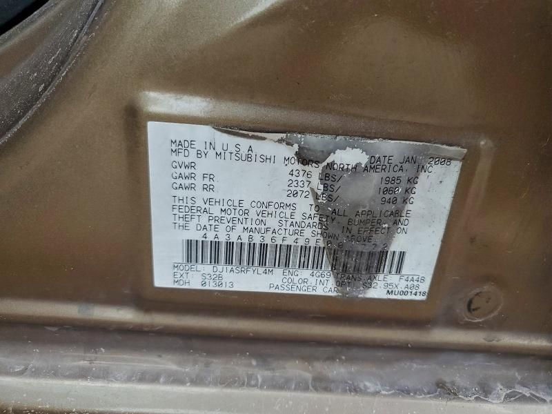 2009 Mitsubishi Galant es