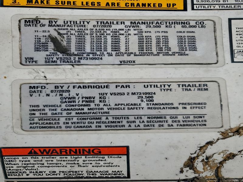2021 Utility DRY Van Trailer