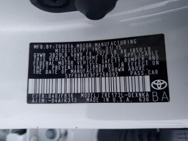 2015 Toyota Corolla l