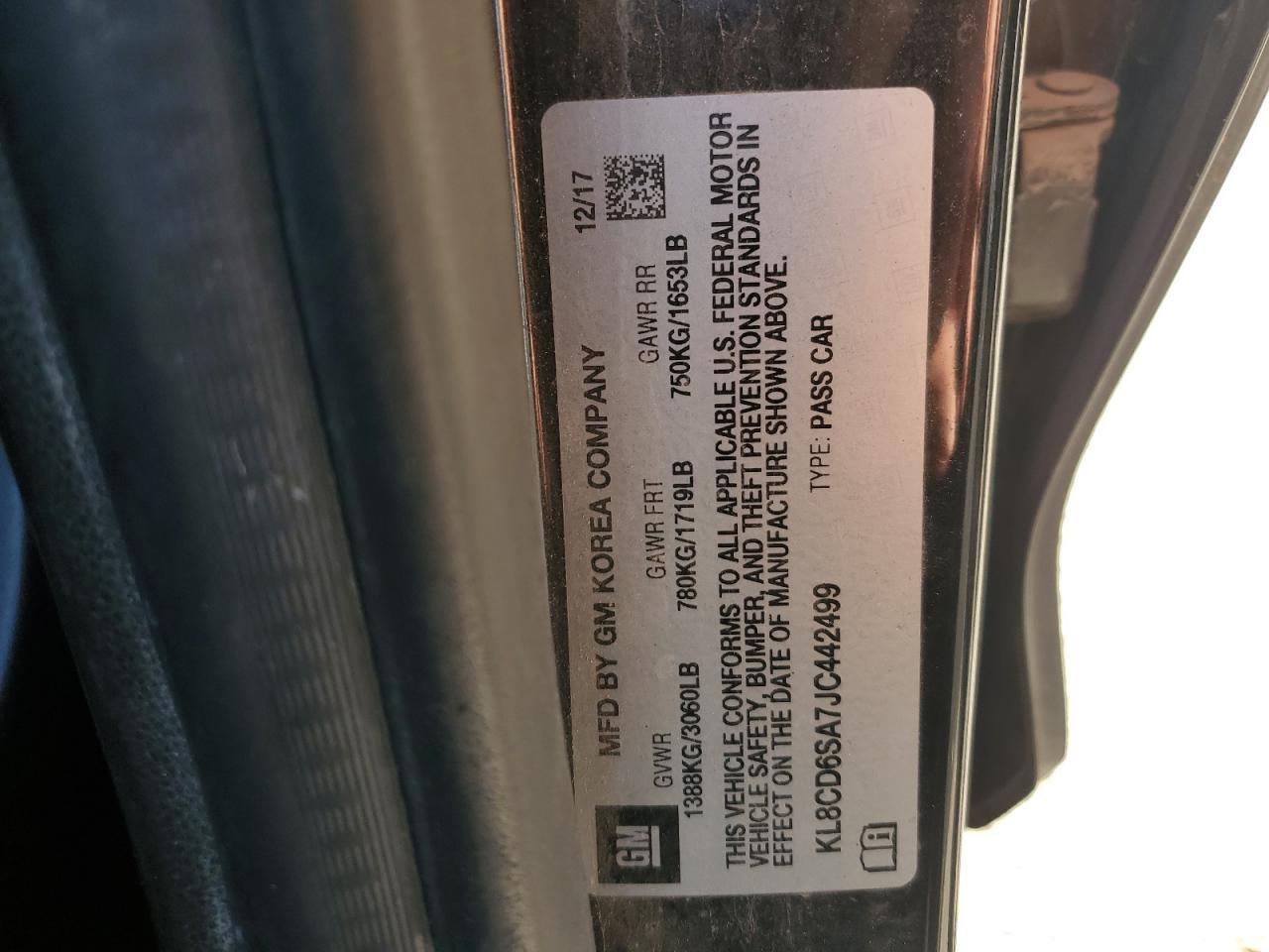 2018 Chevrolet Spark 1LT