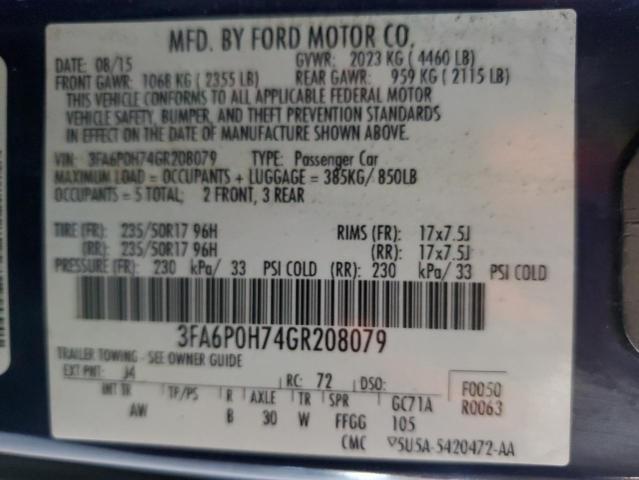 2016 Ford Fusion se