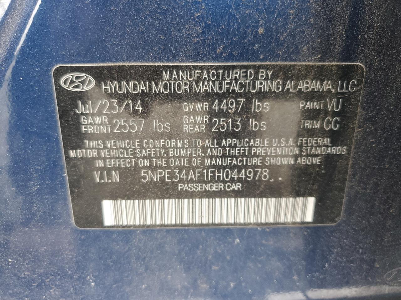2015 Hyundai Sonata Sport