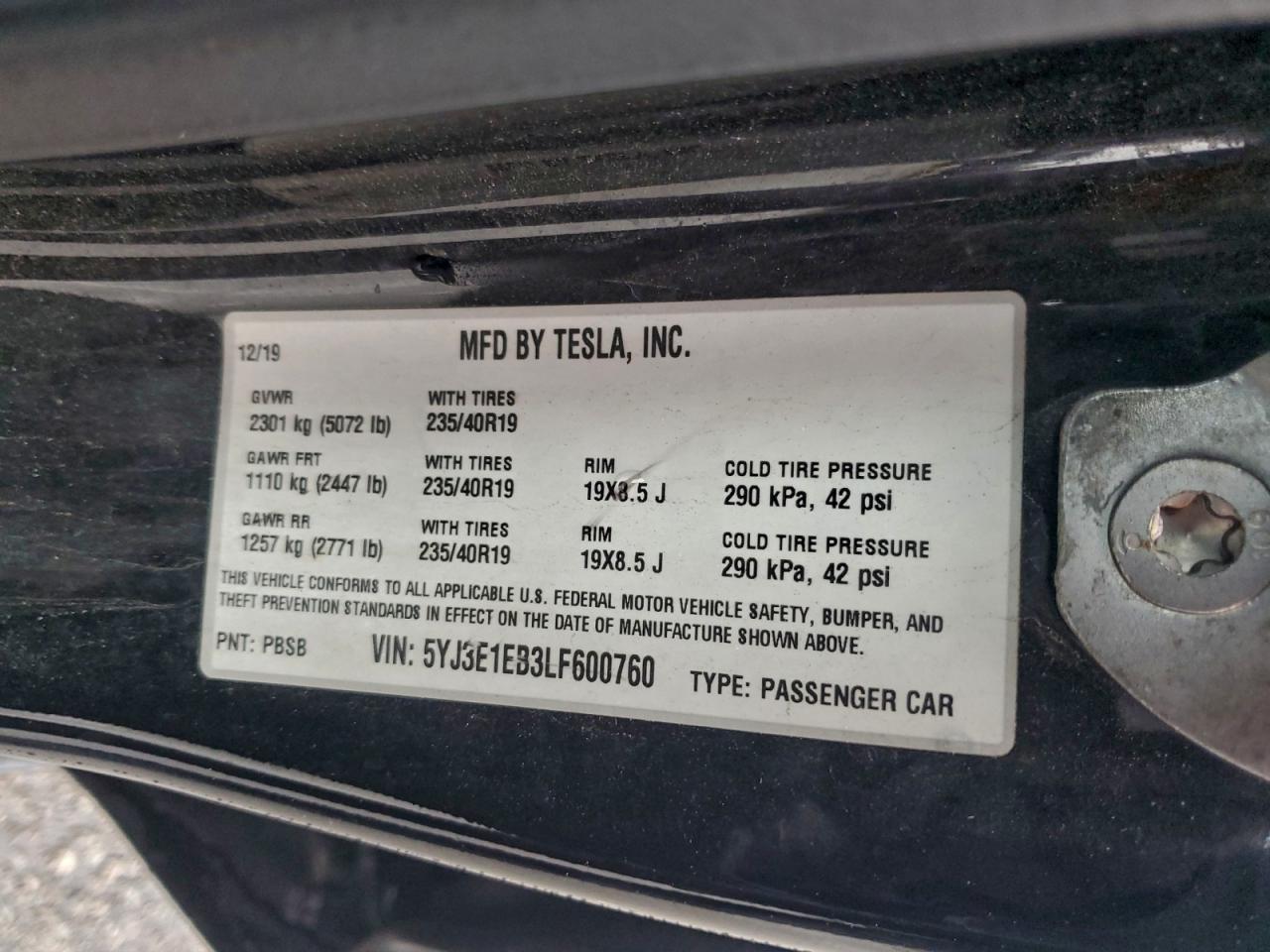 2020 Tesla Model 3