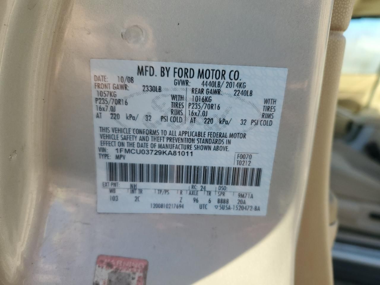 2009 Ford Escape xlt