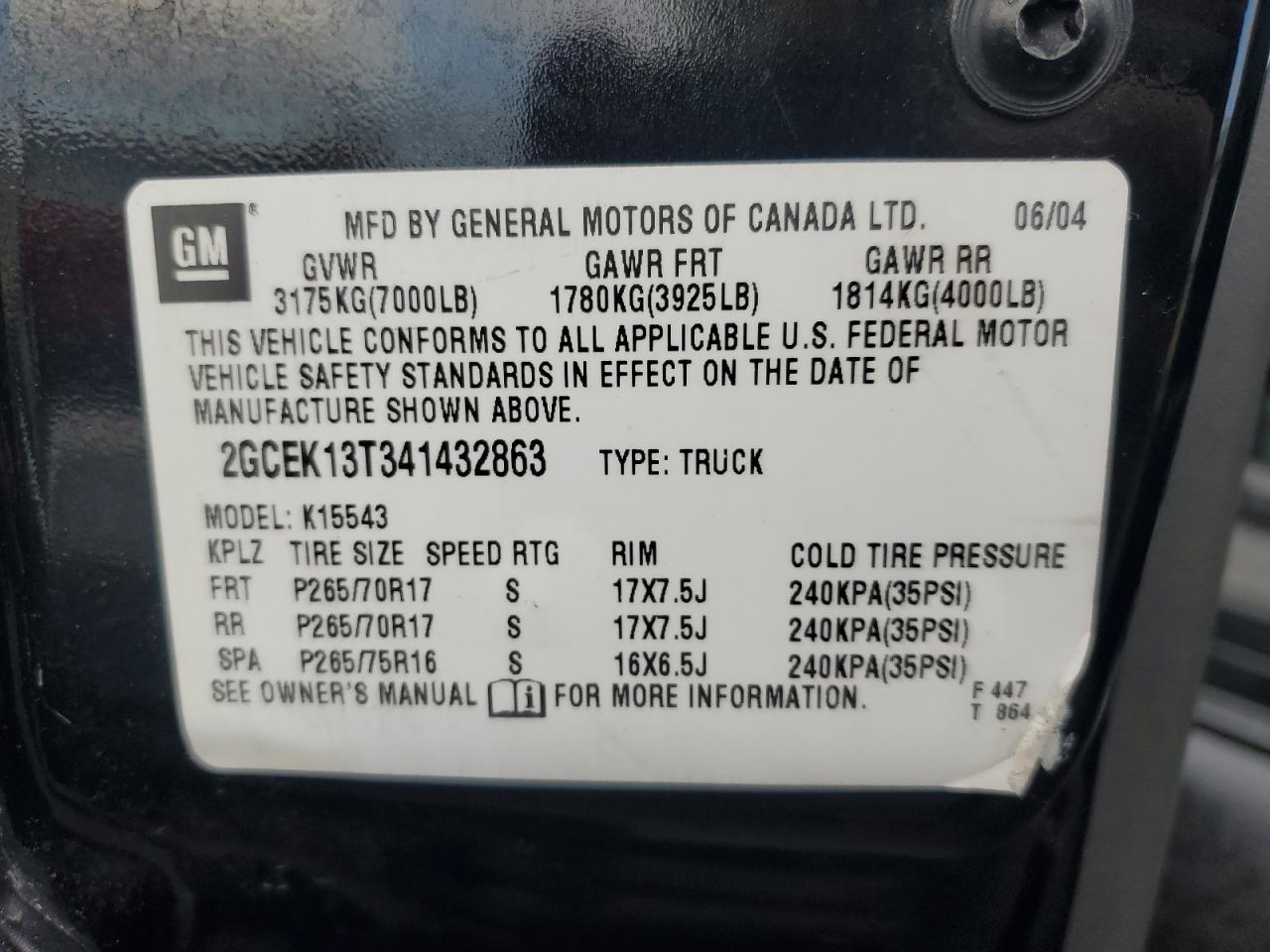 2004 Chevrolet Silverado K1500