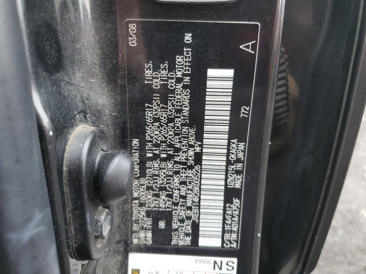 2008 Toyota 4runner SR5