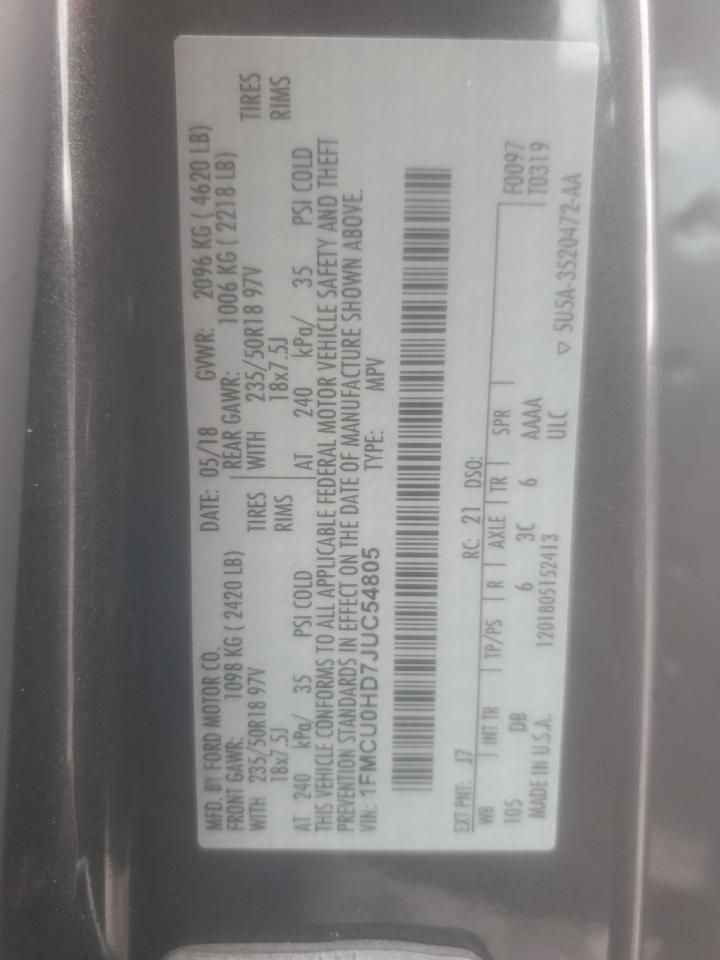 2018 Ford Escape sel