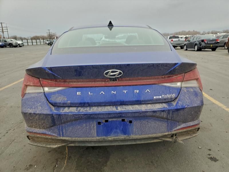 2022 Hyundai Elantra Hybrid Blue