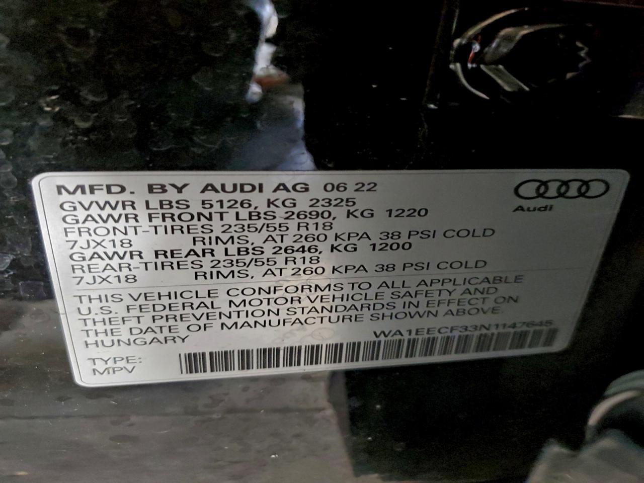 2022 Audi Q3 Premium Plus s Line 45